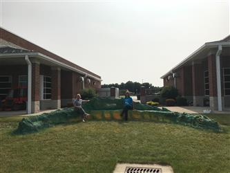 Teachers testing the bench out